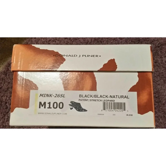 DONALD J PLINER Reptile Patent Leather Peep Toe - Picture 7 of 7